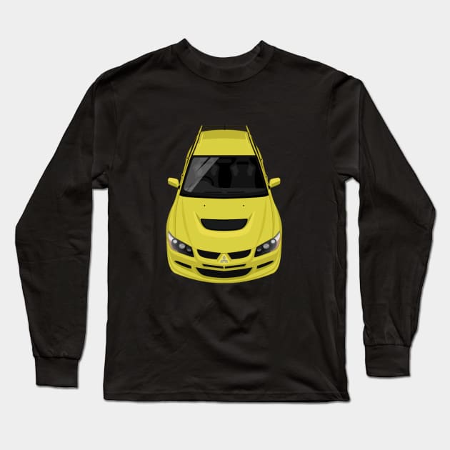 Lancer Evolution VIII Evo 8 2003-2005 - Yellow Long Sleeve T-Shirt by jdmart